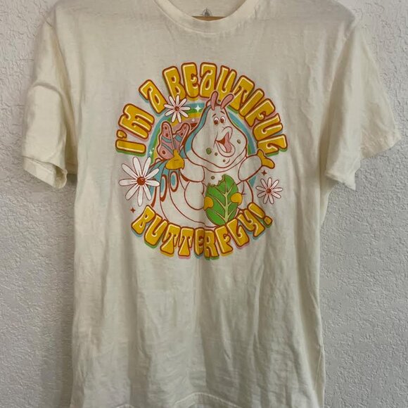 Disney Pixar "A Bug's Life" Heimlich "I'm a Beautiful Butterfly" T-Shirt - Picture 2 of 4